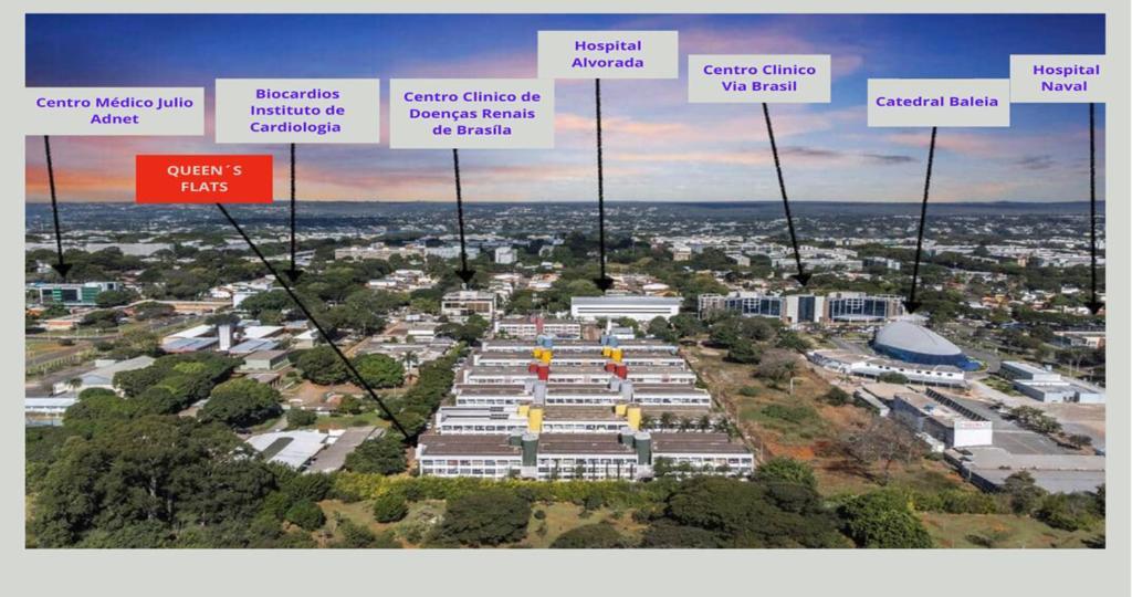 Queen'S Flats, Flat Executivo Proximo A Esplanada E Ao Aeroporto Brasília Exteriör bild